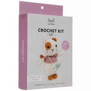  CROCHET BOX Crochet Kit for Beginners: Cow Crochet Kit,  Including Step-by-Step Video Tutorials, Instruction, Hook, Accessories,  Surprise Birthday Gift for Adults, Relaxing Crafts