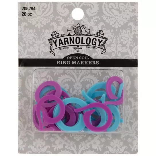 Blue & Purple Open Coil Ring Markers, Hobby Lobby