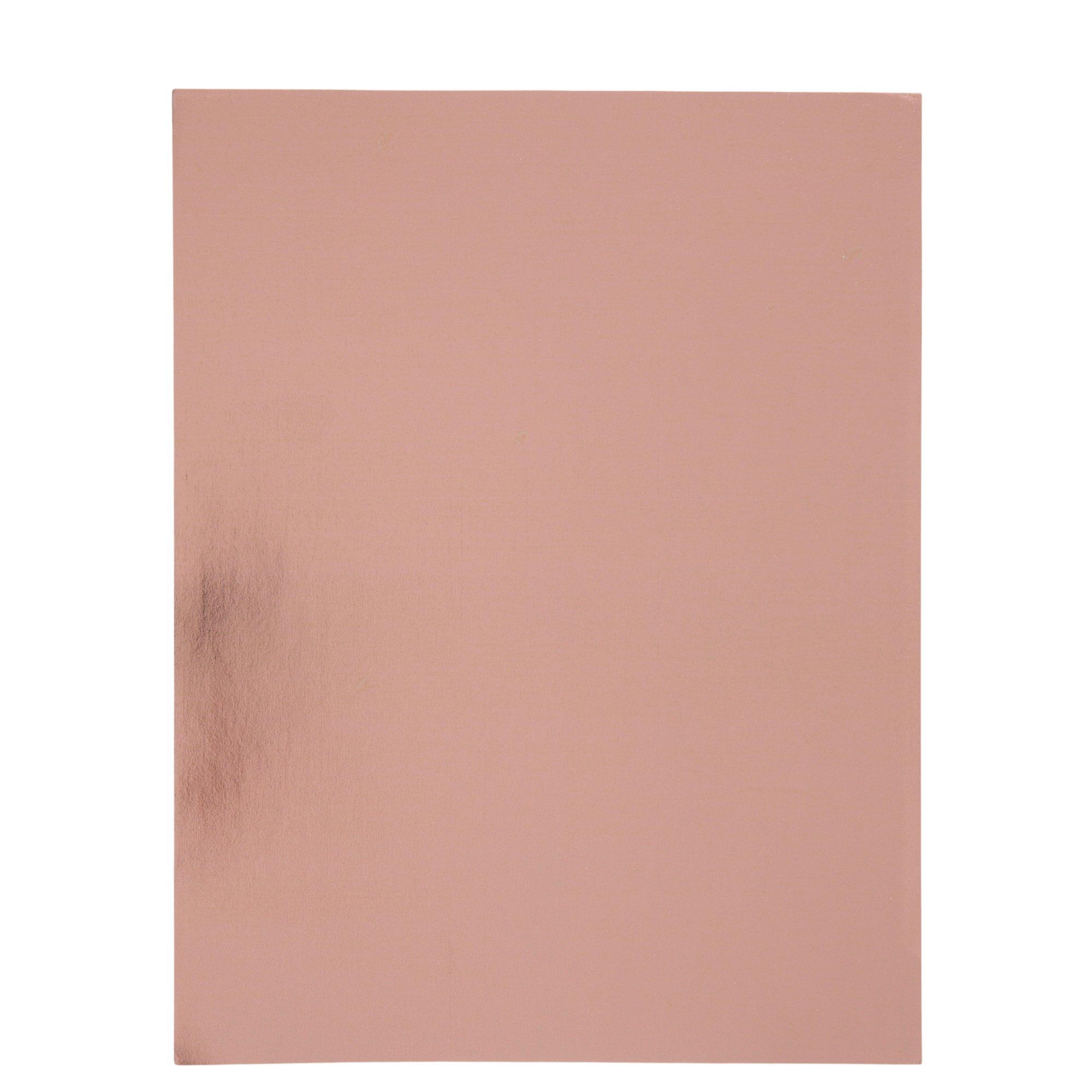 Rose Gold Foil Cardstock Paper Pack 8 1/2" x 11" Hobby Lobby 2054450