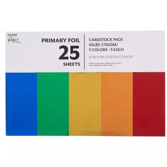 Folia Assorted Colored Paper, 120 gsm, 8-1/4 x 11-3/4 Inches, Pack of 250