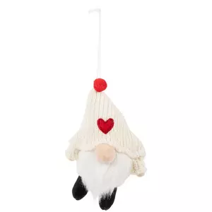 Knit Heart Gnome Ornament