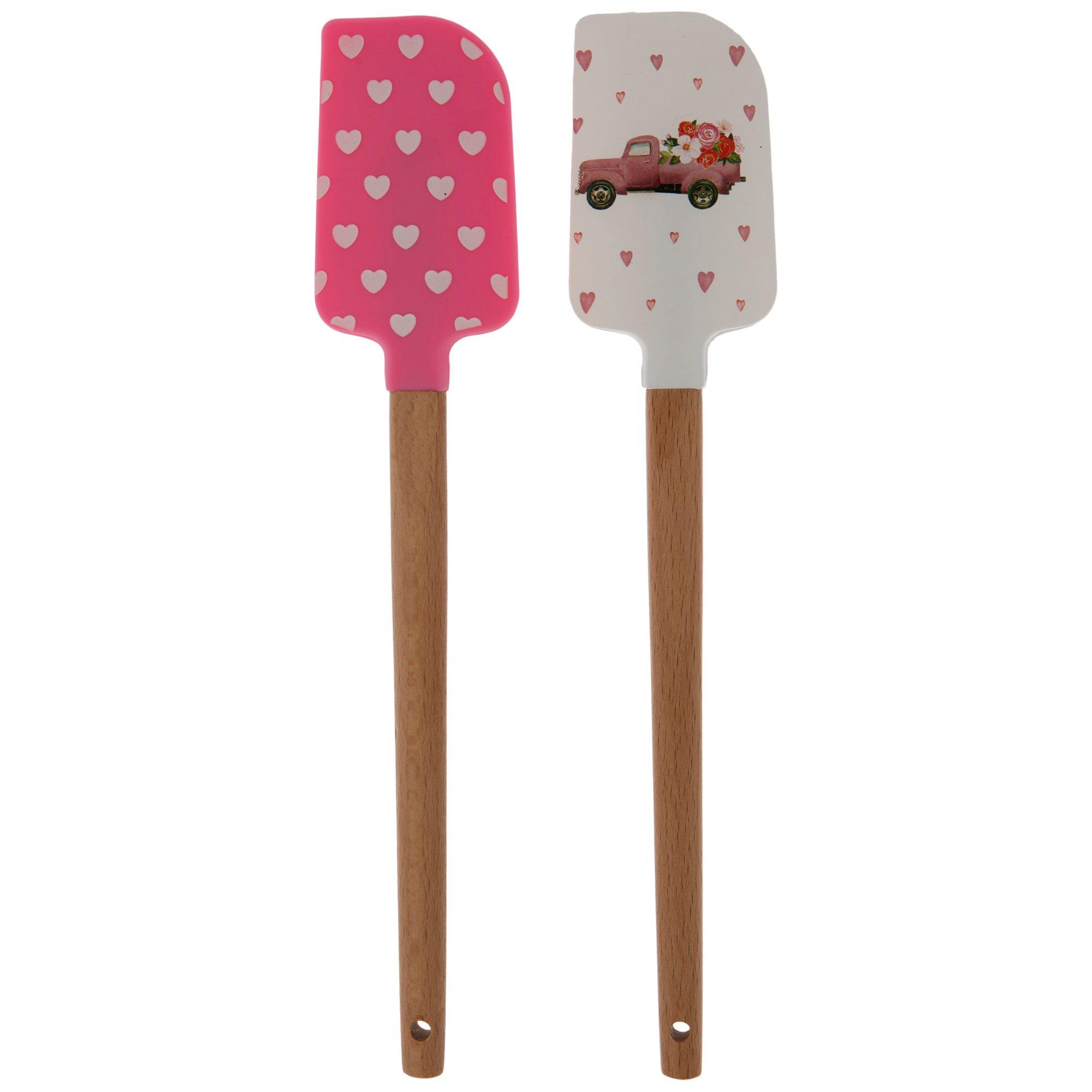 Cheer Collection 12 Piece Silicone Spatula Set with Wooden Handles,  Multicolor, 1 - Kroger