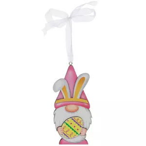 Easter Egg Gnome Wood Ornament