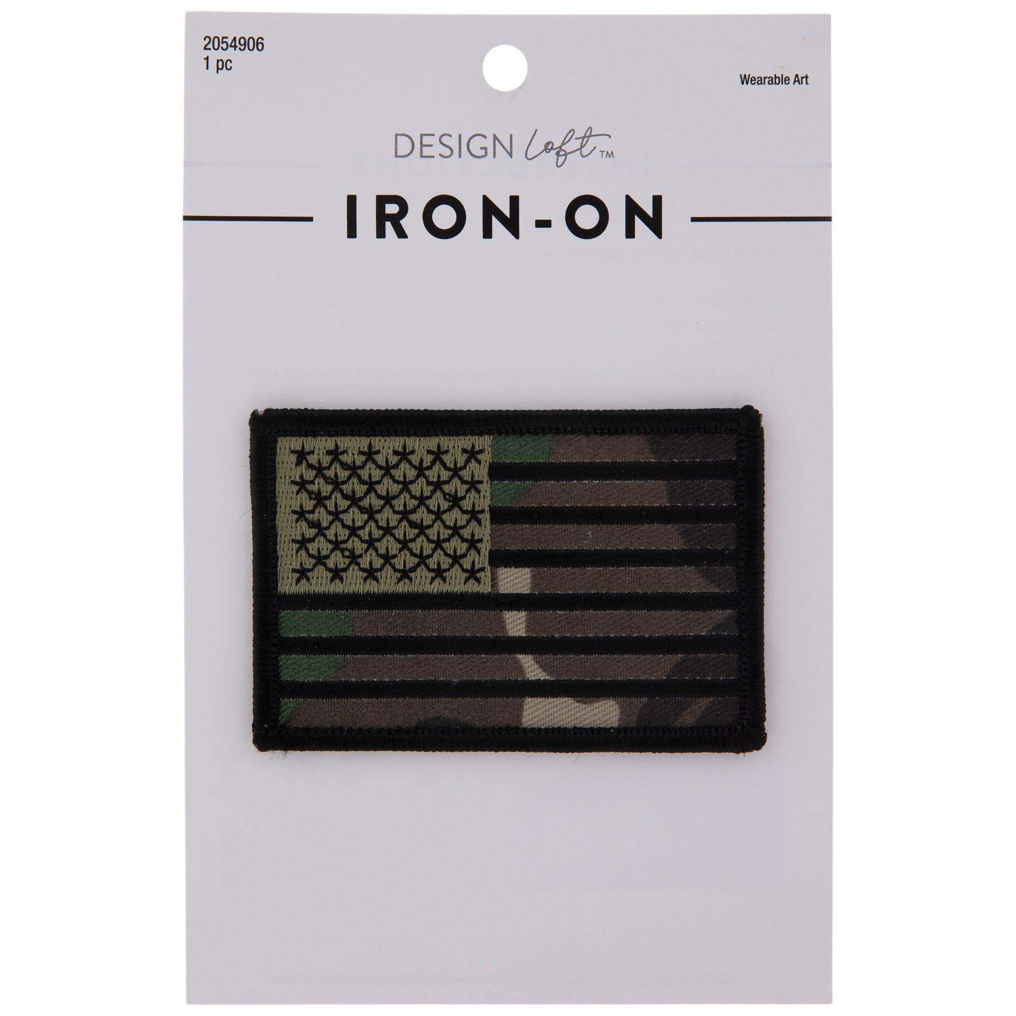 Camouflage American Flag IronOn Patch Hobby Lobby 2054906