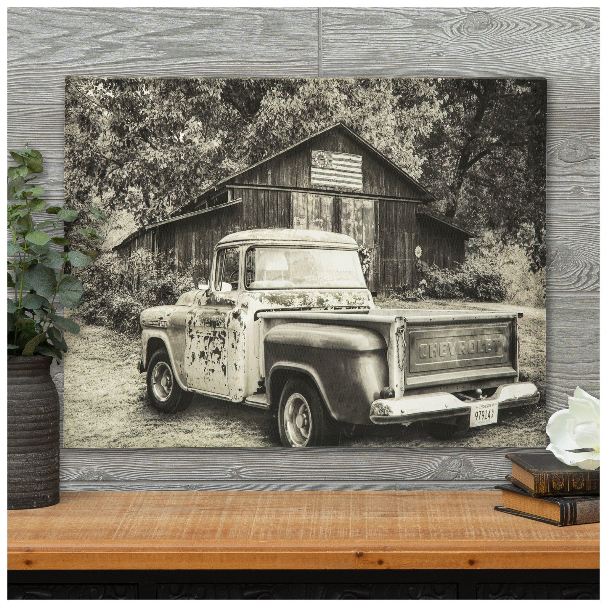 Vintage Truck & Barn Canvas Wall Decor | Hobby Lobby | 2055515
