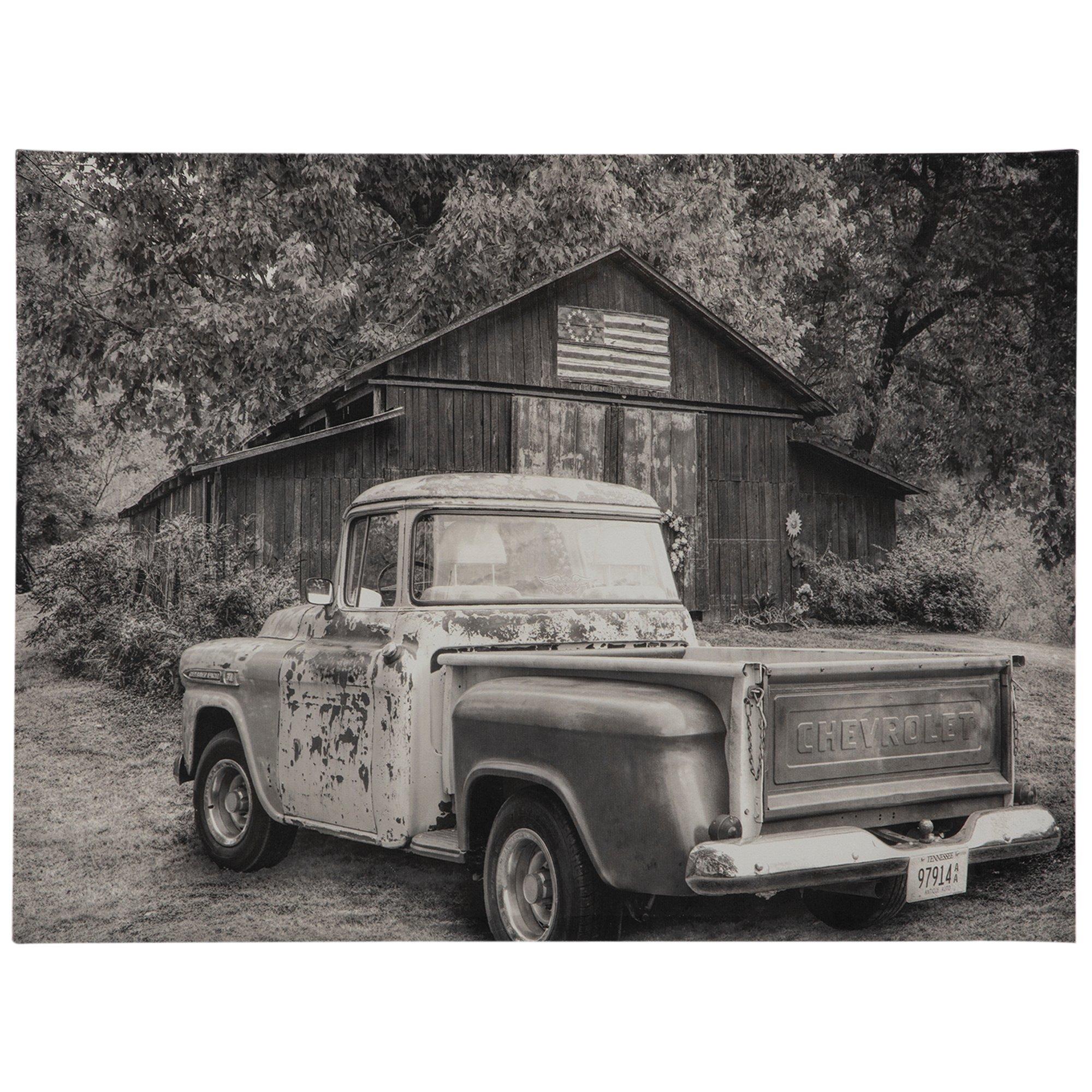 Vintage Truck  Barn Canvas Wall Decor Hobby Lobby 2055515