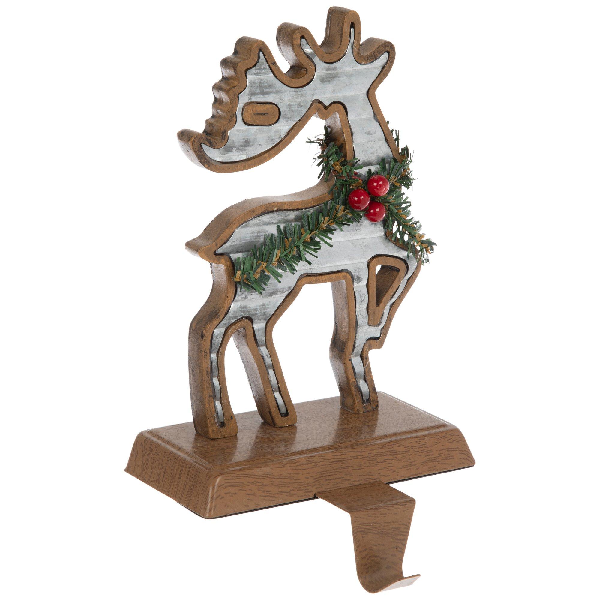 Reindeer Galvanized Metal Stocking Holder | Hobby Lobby | 205600143