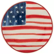 American Flag Tidbit Plate