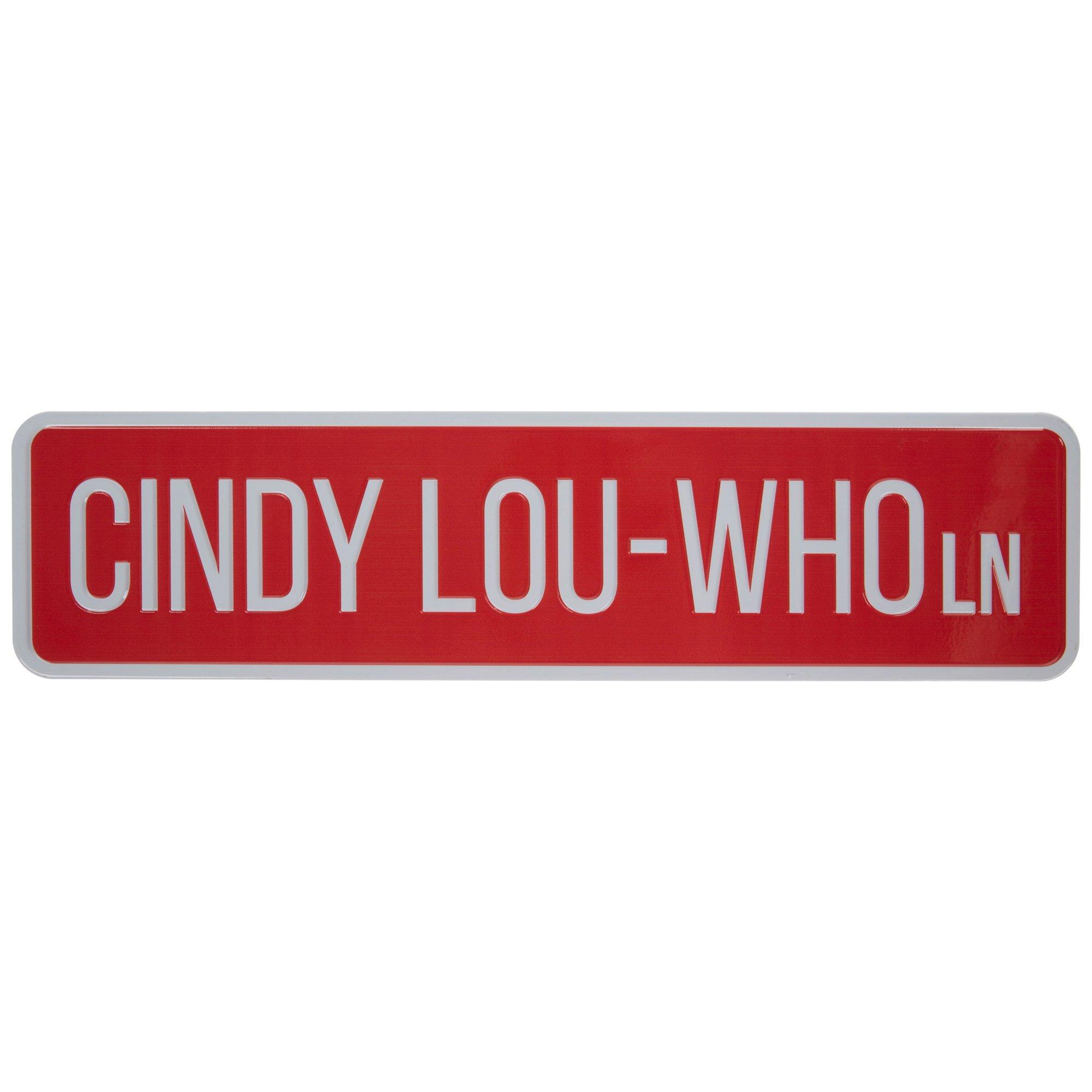 Cindy Lou-Who Lane Metal Wall Decor