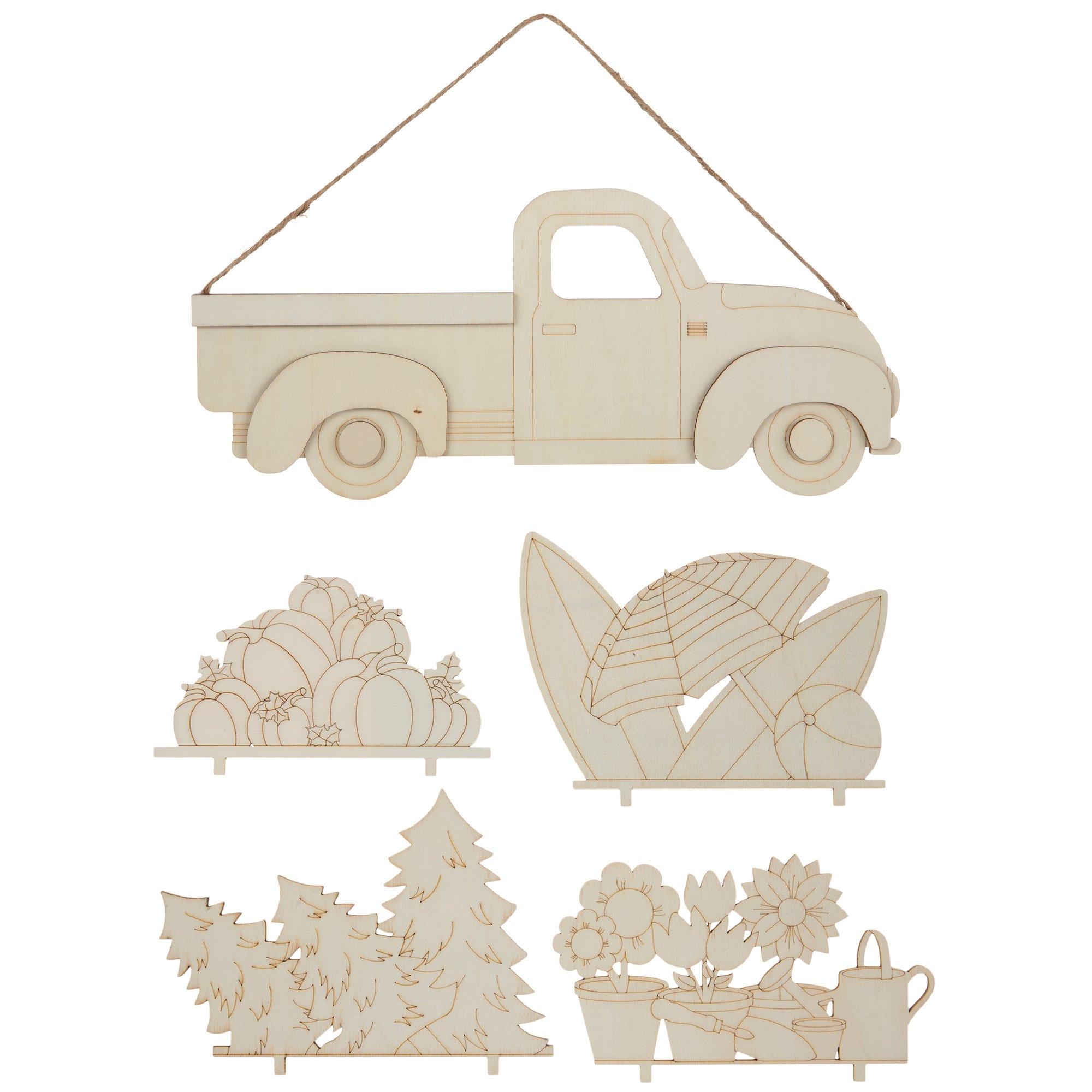 Truck Wood Wall Decor With Interchangeable Pieces Hobby Lobby 2057149