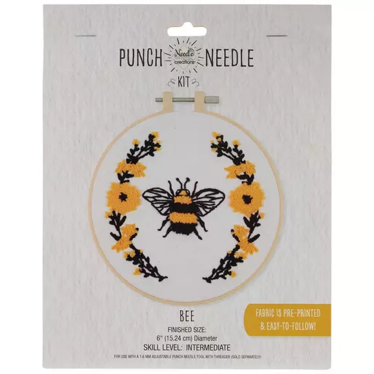 Bee Punch Needle Kit, Hobby Lobby