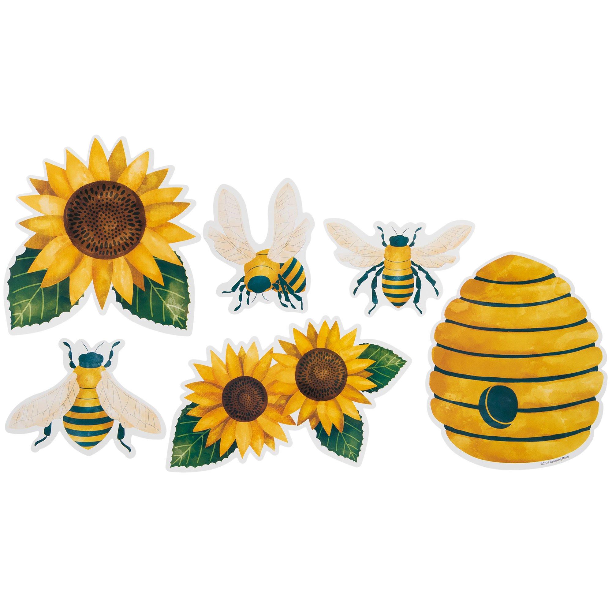 Bees & Sunflowers Watercolor Cutouts Hobby Lobby 2058014