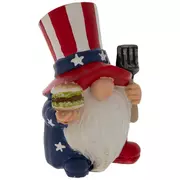 4th Of July Gnome Holding Burger