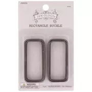 2pk Overall Buckles w/ No-Sew Buttons (1in) - Nickel : Sewing