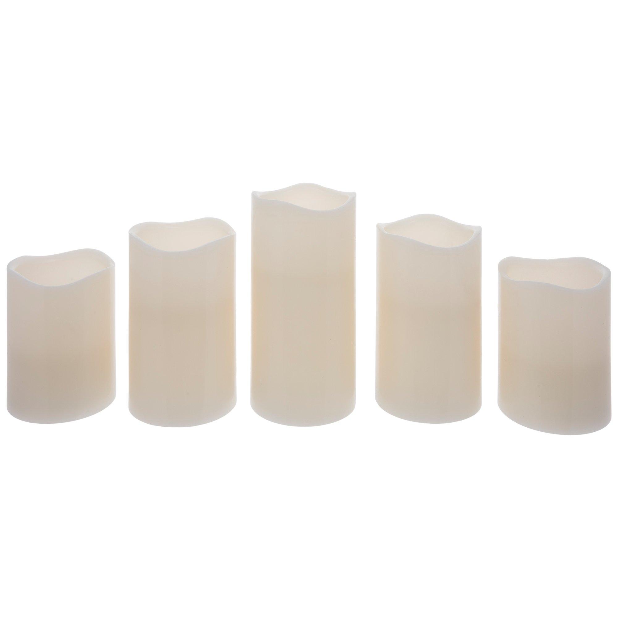 Remote Controlled White LED Pillar Candles Hobby Lobby 2058485
