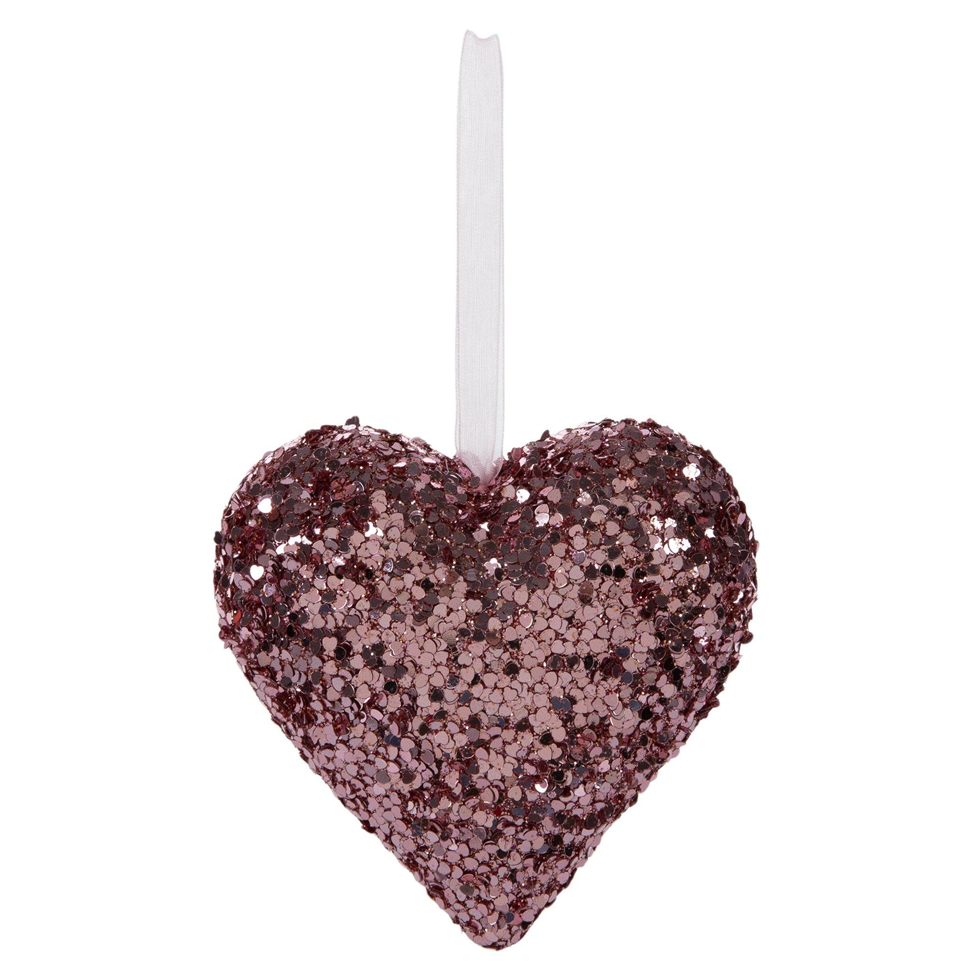Glitter Heart Ornament Hobby Lobby 205880786