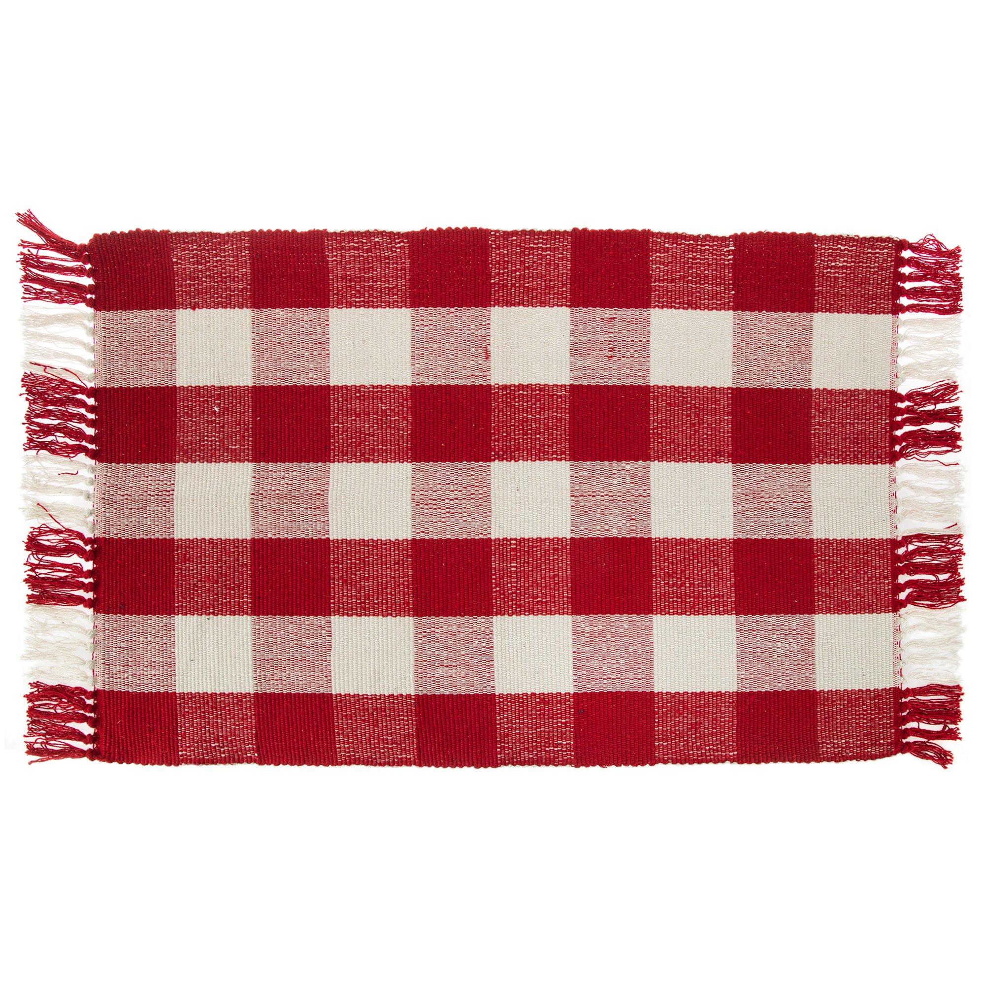 Checkered Chindi Rug 