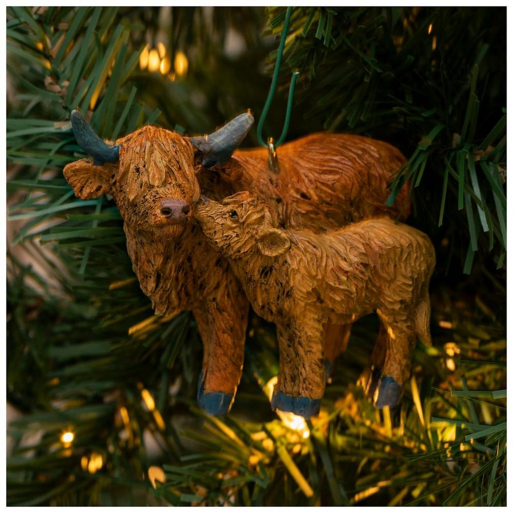 Highland Cow & Calf Ornament | Hobby Lobby | 205949052