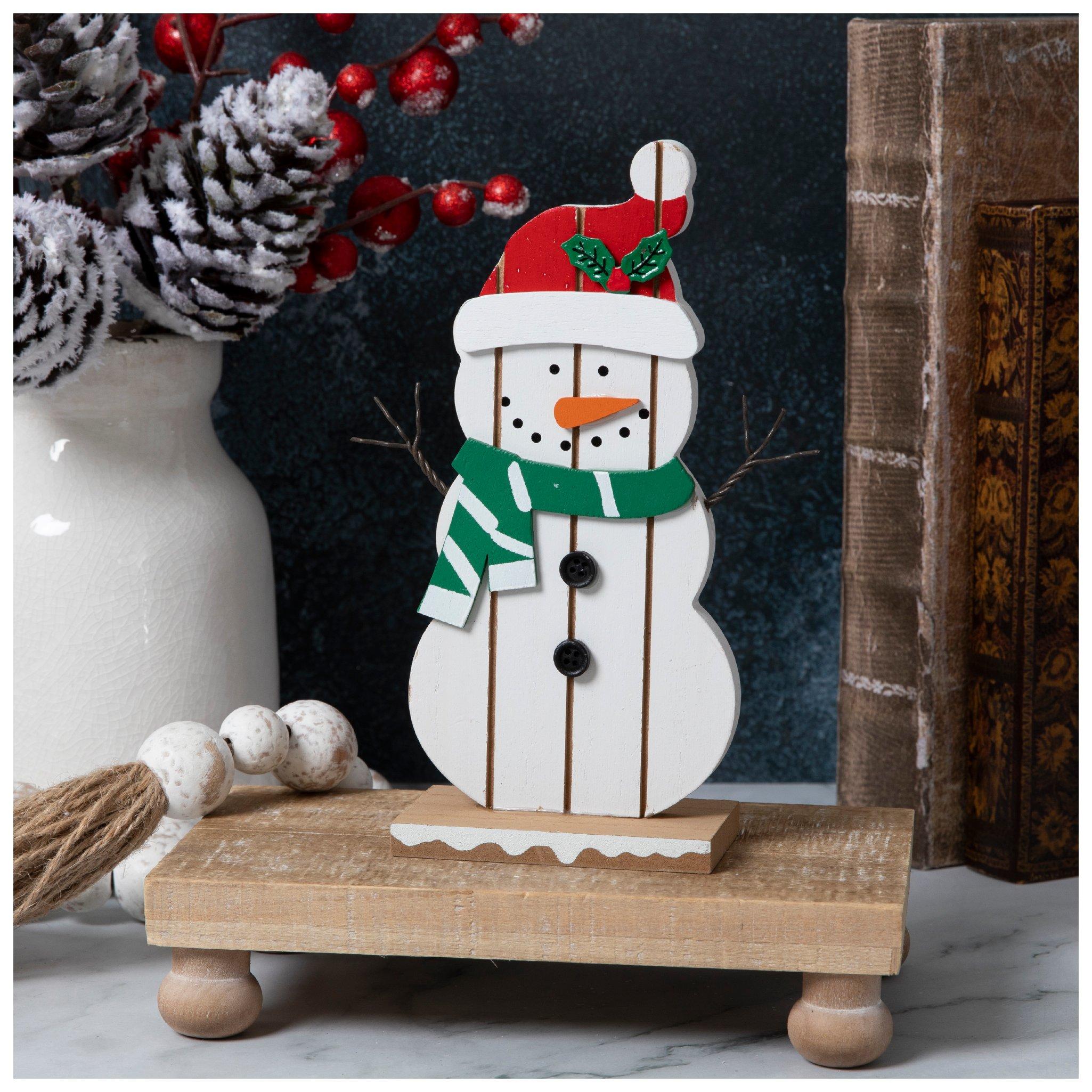 Wood Plank Snowman With Knit Cap Decor | Hobby Lobby | 305979315