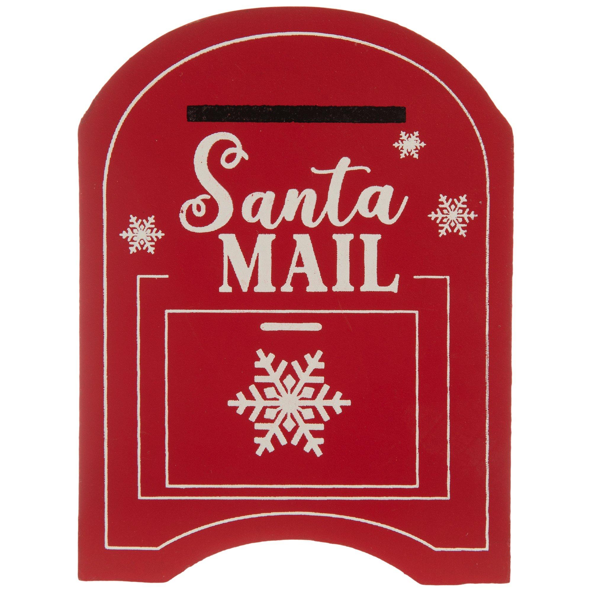Santa Mail Mailbox Wood Decor | Hobby Lobby | 205985361
