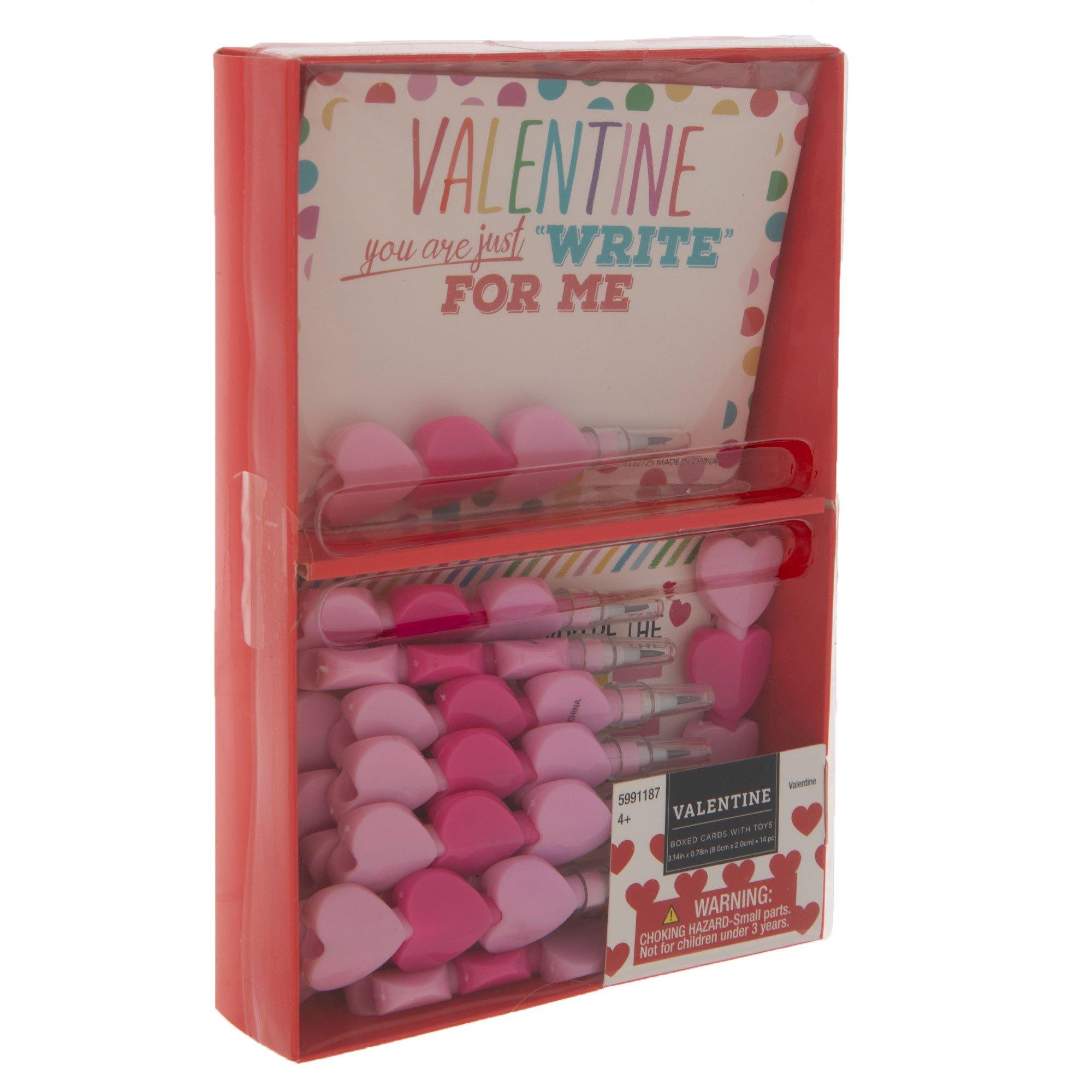 lot of 36 valentines pencils holiday heart hearts new Damaged Package