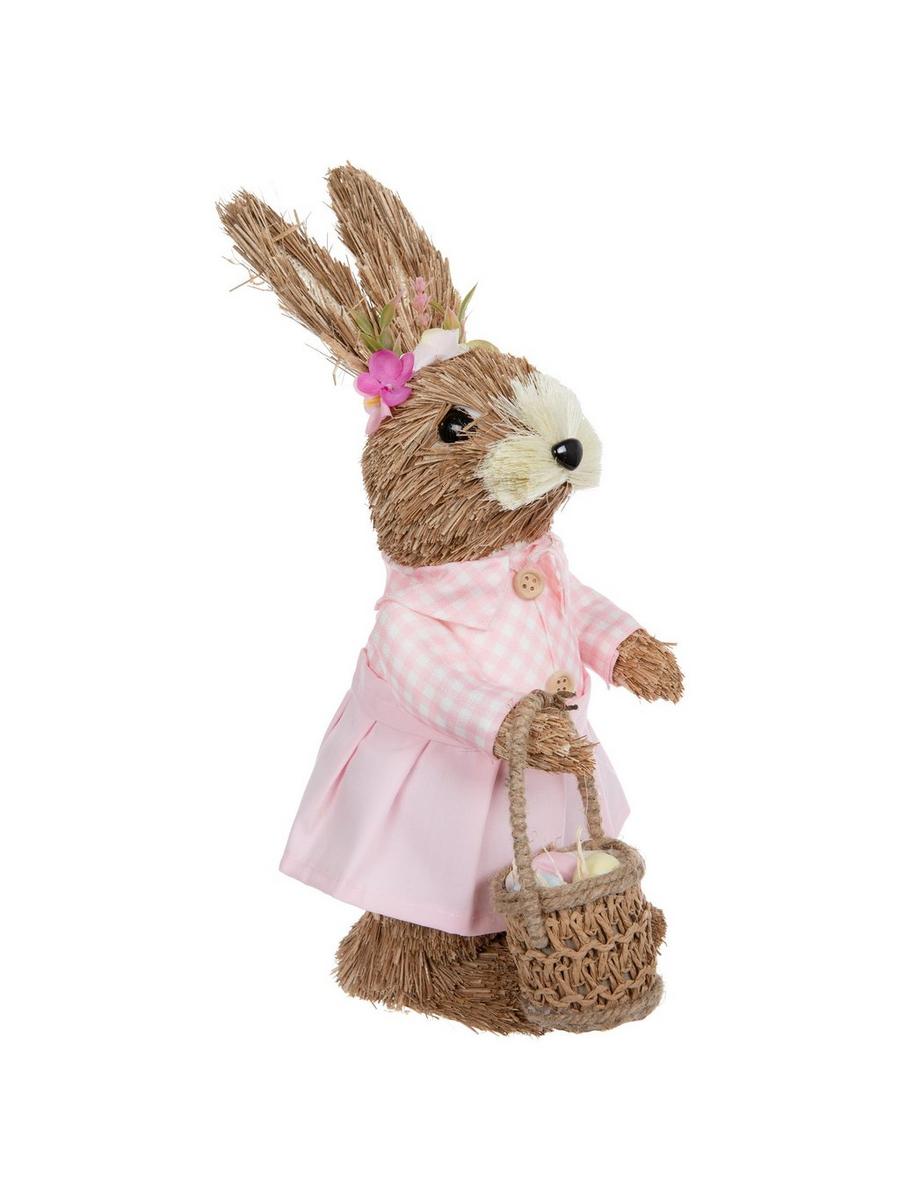 Pink Gingham Bunny With Basket | Hobby Lobby | 205992771