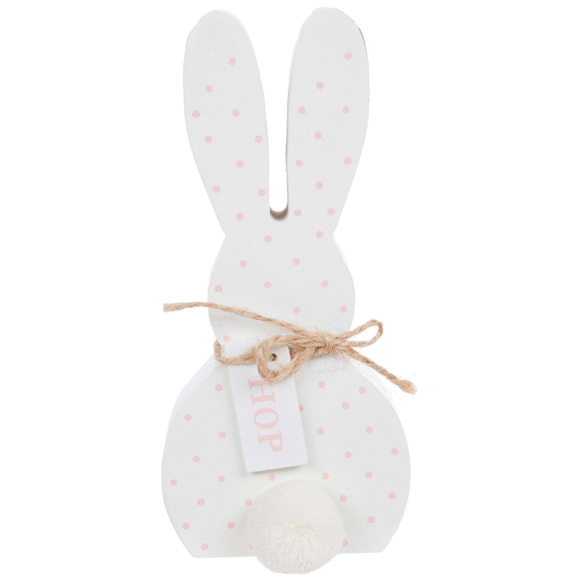 Hop Polka Dot Bunny Wood Decor | Hobby Lobby | 206001184
