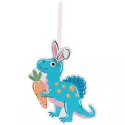 Blue Easter Dinosaur Ornament