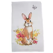 Floral Bunny Kitchen Towel