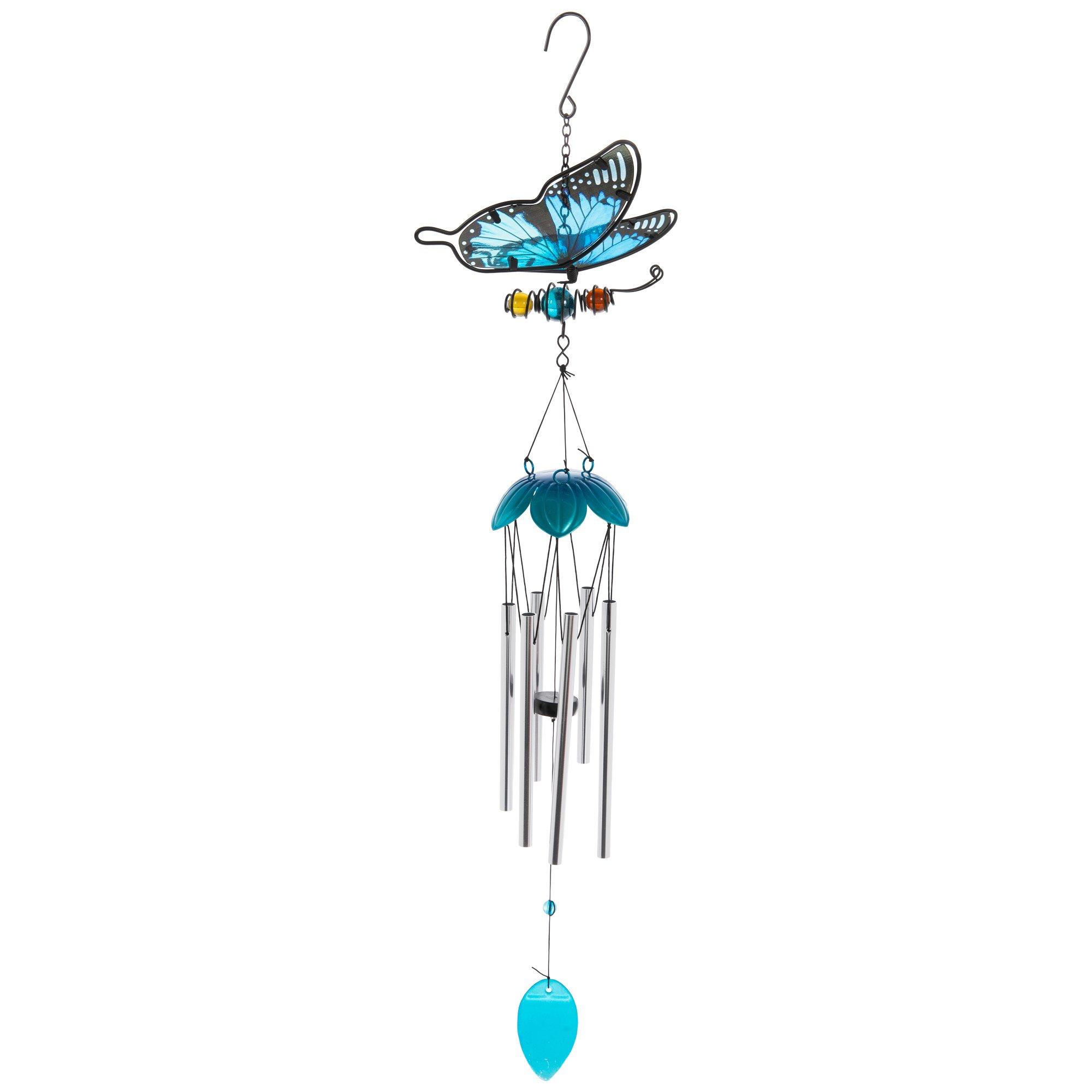 Butterfly & Beads Glass Wind Chime Hobby Lobby 206010318