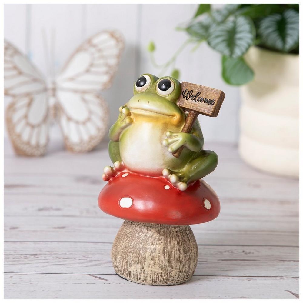 Welcome Mushroom Frog Figurine | Hobby Lobby | 206019558