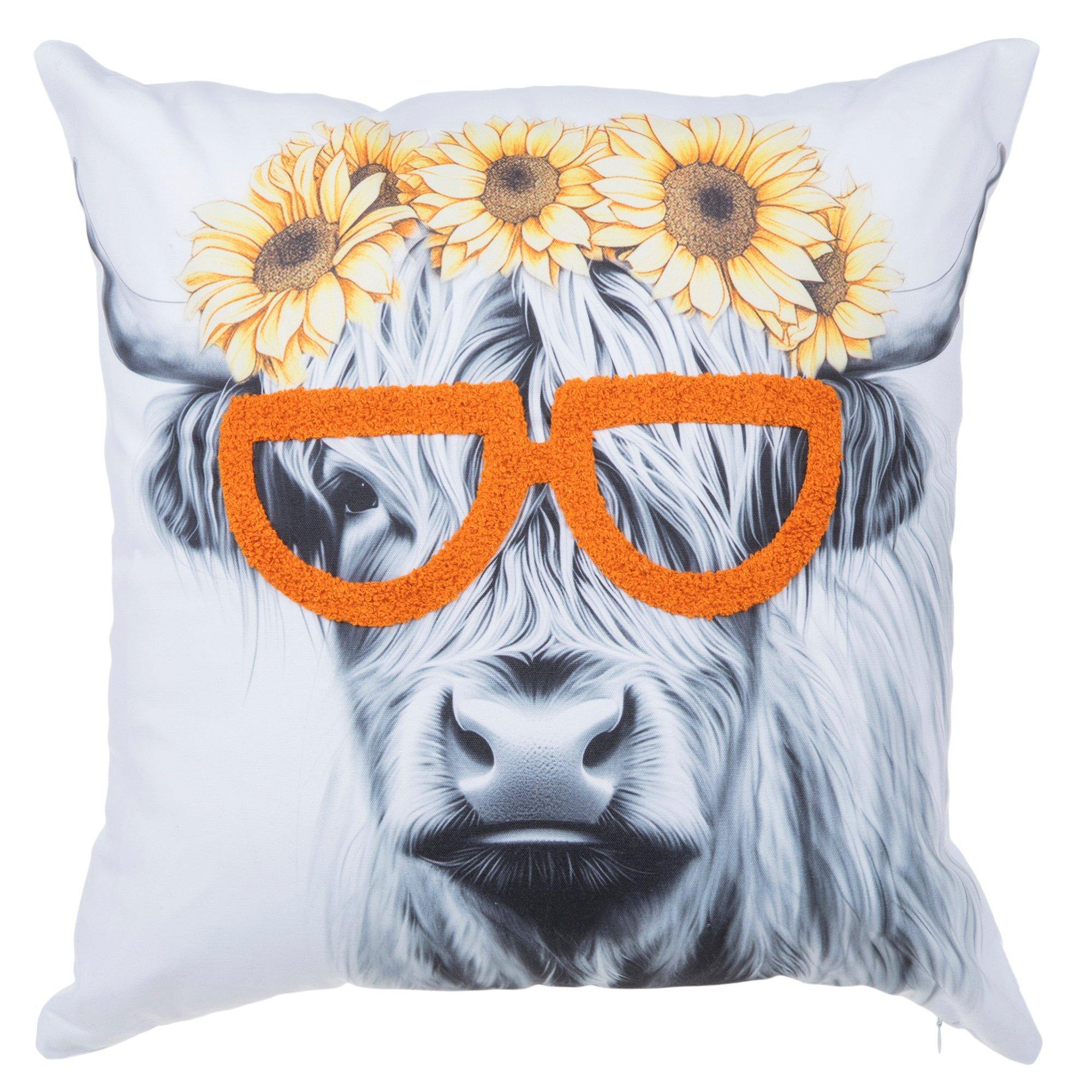 Floral Highland Cow Pillow Cover Hobby Lobby 206030910