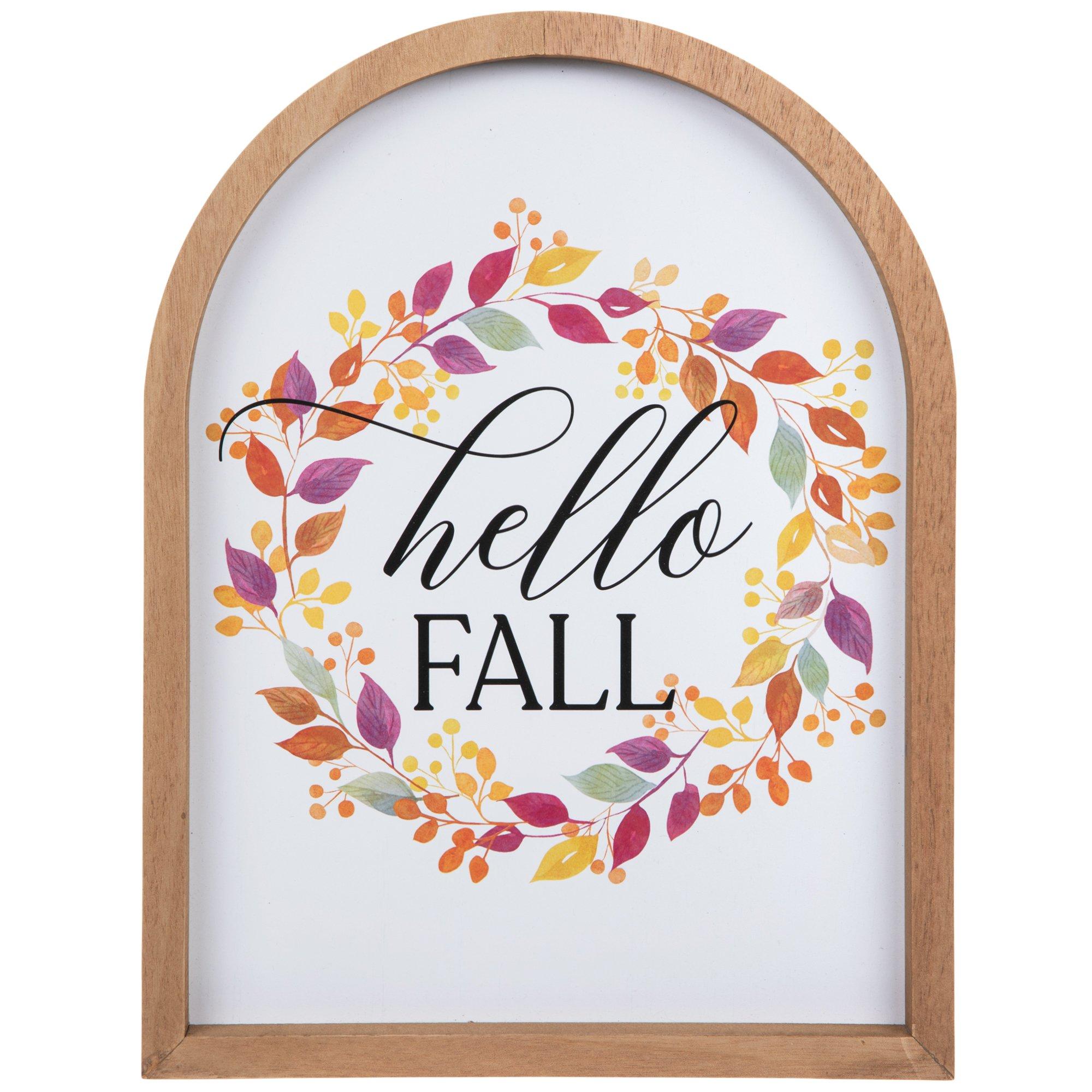 Hello Fall Arch Wood Wall Decor Hobby Lobby 206031447