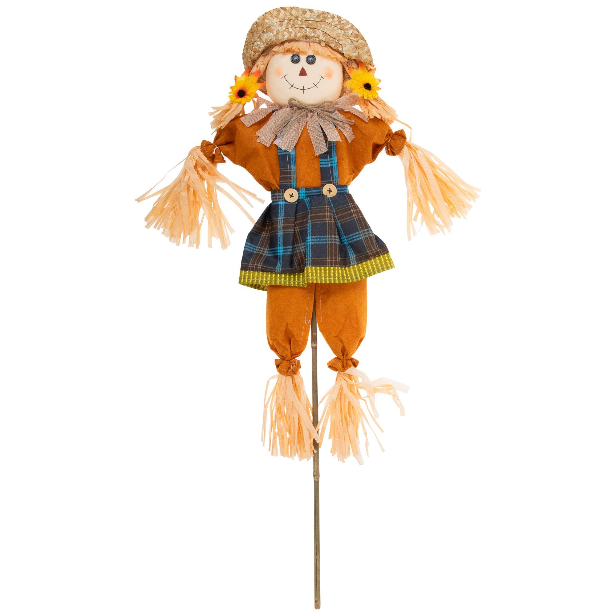 Scarecrow Wearing Straw Hat Garden Stake Hobby Lobby 206038889