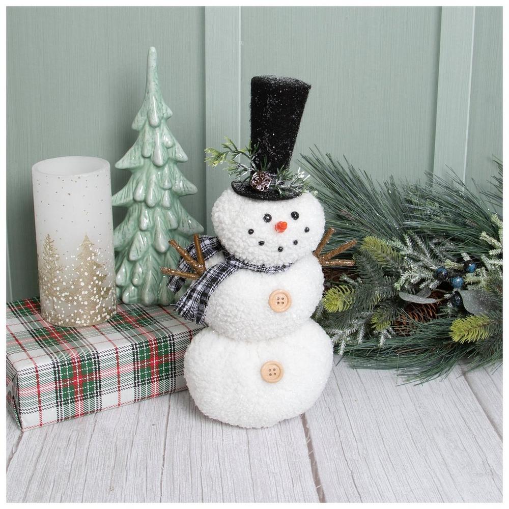 Snowman Wearing Black Plaid Scarf | Hobby Lobby | 206066039