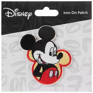 Mickey Mouse Head Large Embroidered Applique Iron On Patch – Patch