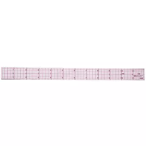 Straight Ruler 6 Inch Metric English Magnifier Measuring Tool, Hot Pink