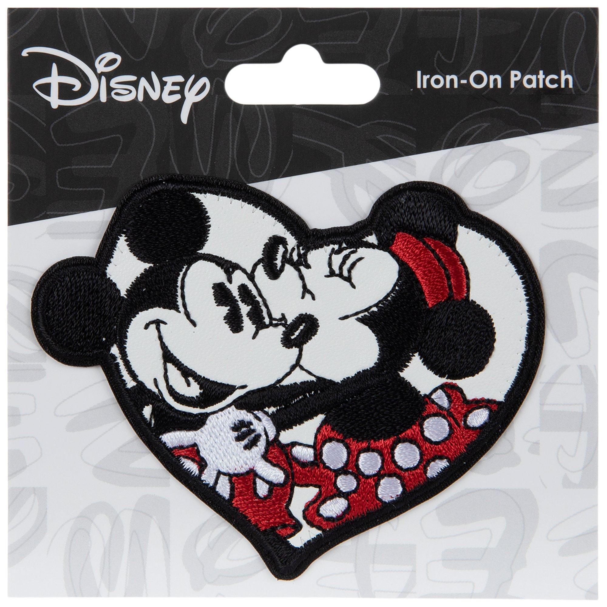 Mickey Minnie Mouse - Kiss - Valentine's Day - Embroidered Iron On Patches  - 2PC #Unbranded