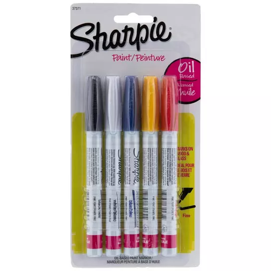 Sharpie Oil-Based Paint Markers, Extra Fine Point, Assorted Ink, 8/Pack