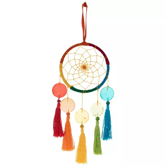 Watercolor gorgeous rainbow dream catcher classic round sticker - craft  supplies diy custom design supply spe…