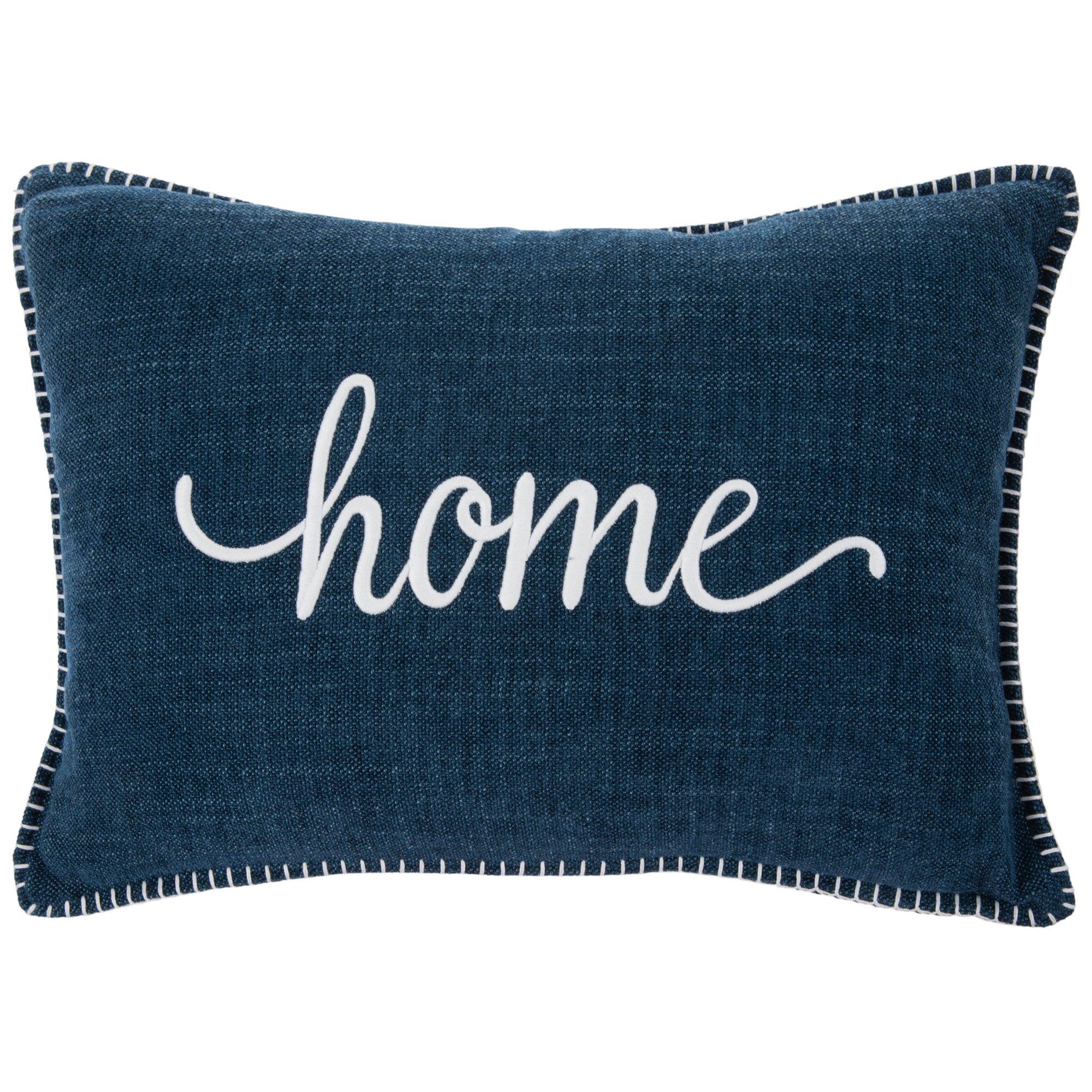 Blue White Home Pillow