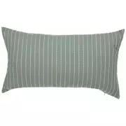 Green & White Striped Pillow