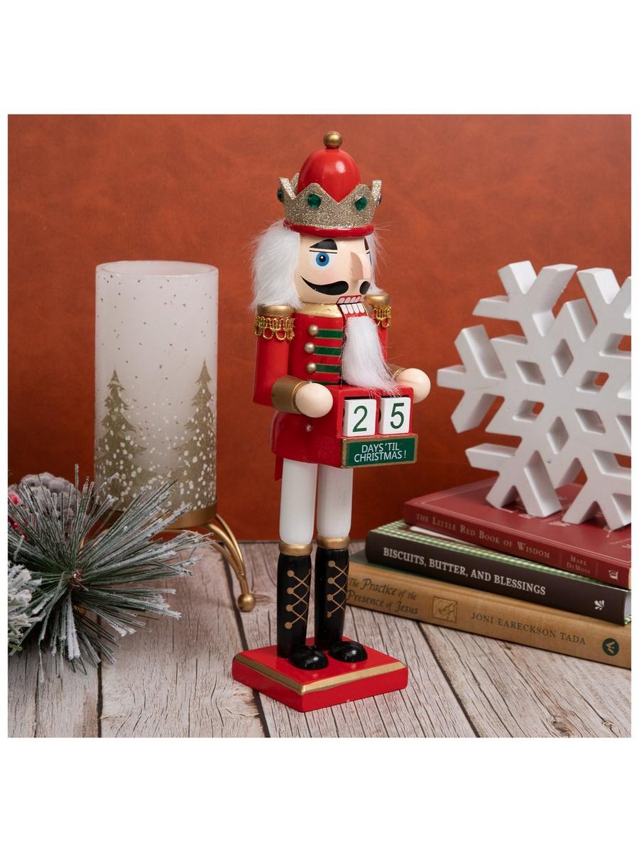 Red Countdown Calendar Wood Nutcracker | Hobby Lobby | 206252951