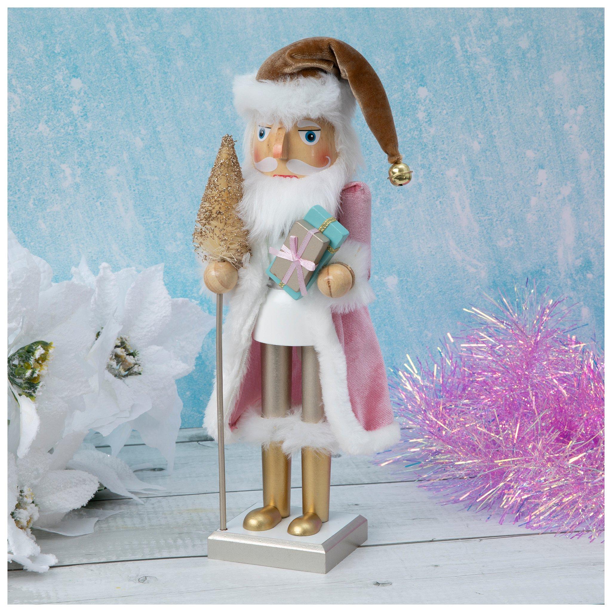Pink and Gold Nutcracker Plush Toy