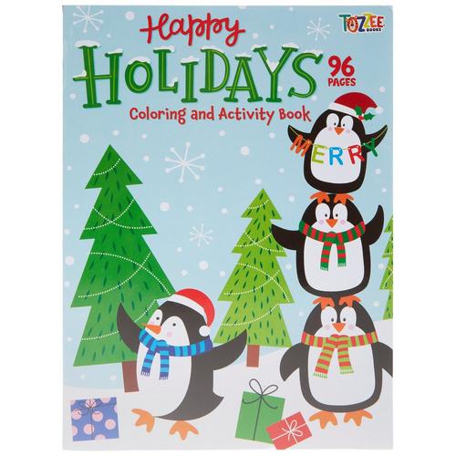Happy Holidays Coloring & Activity Book