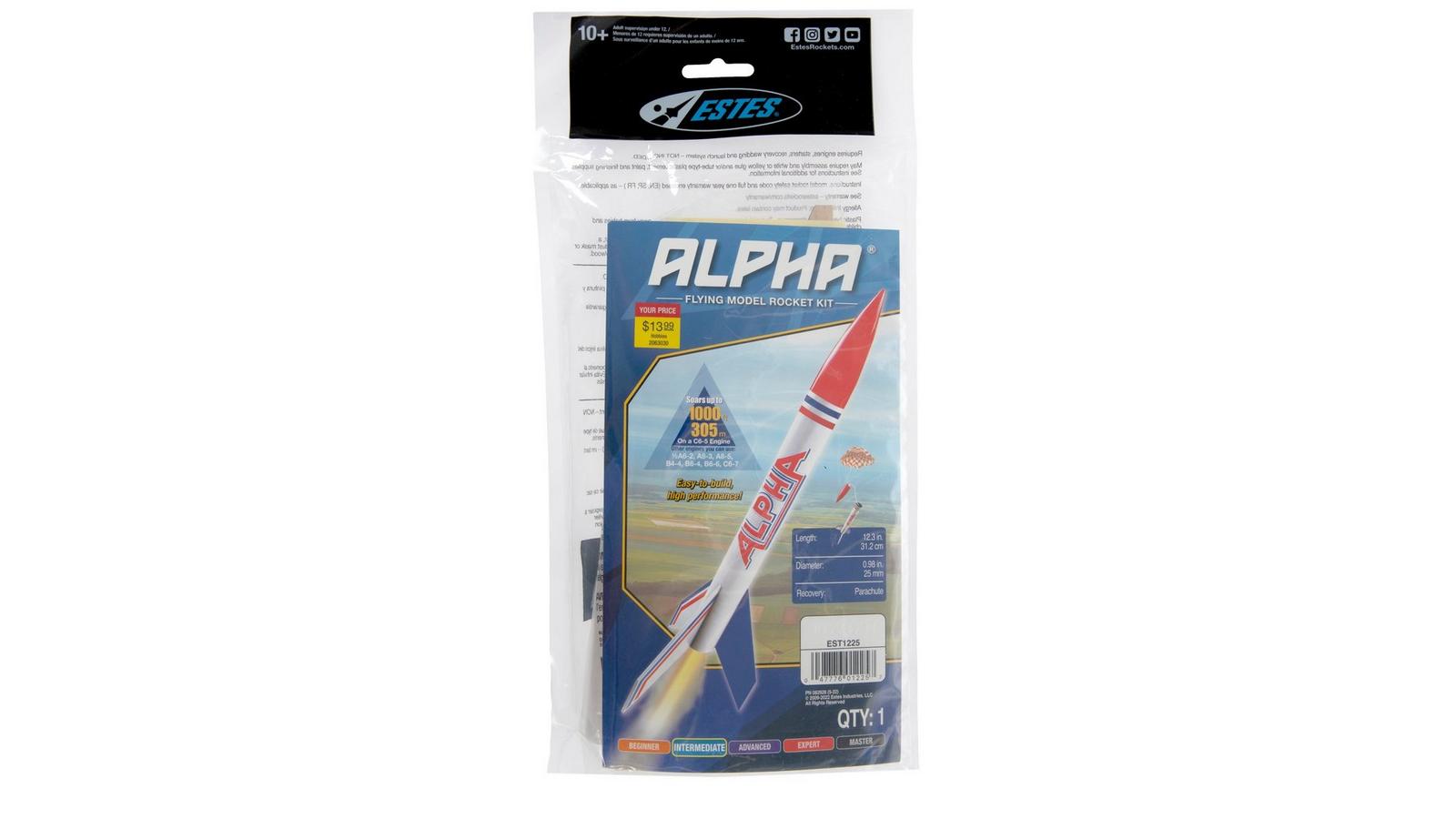 Estes Alpha Flying Model Rocket Kit | Hobby Lobby | 2063030