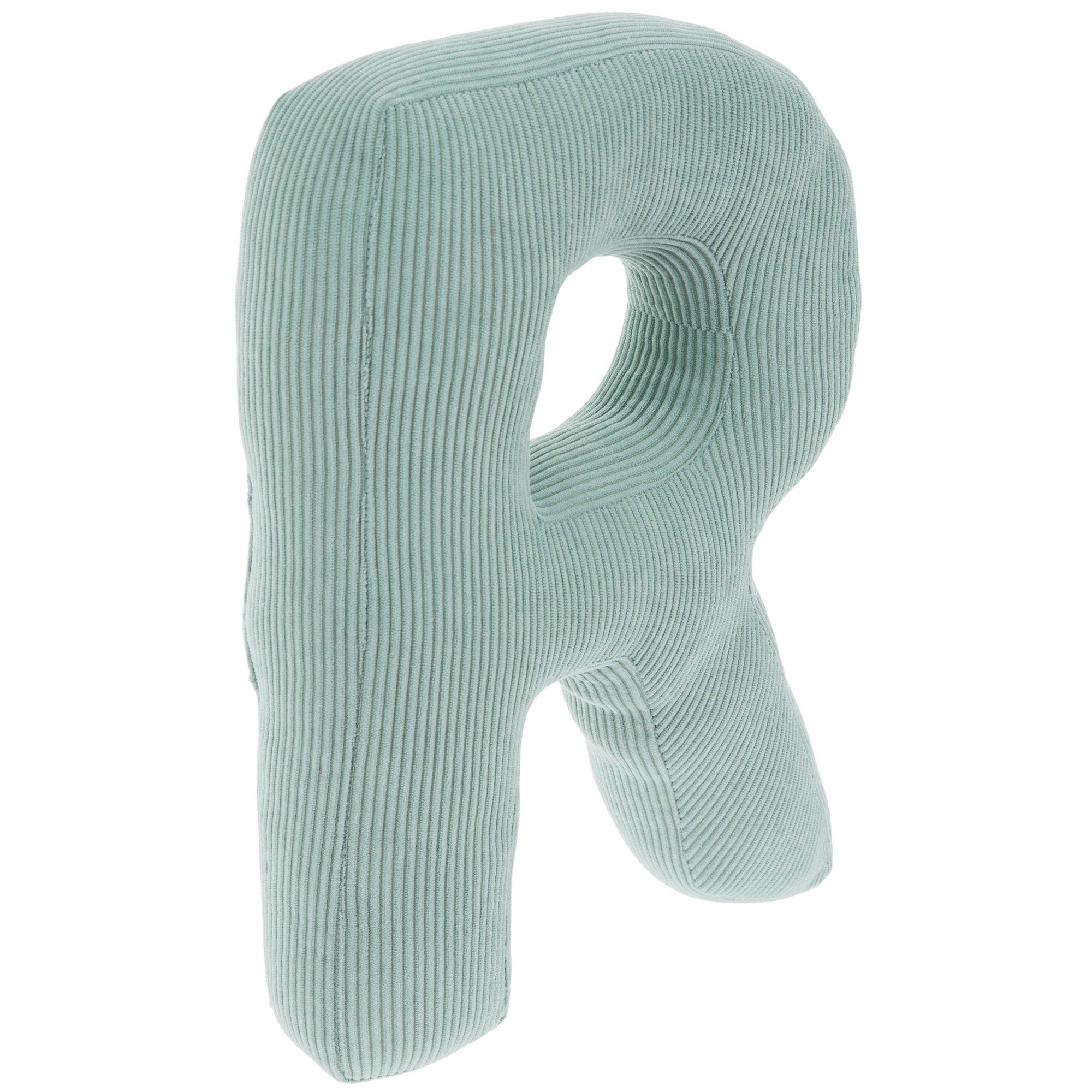 Letter Corduroy Pillow