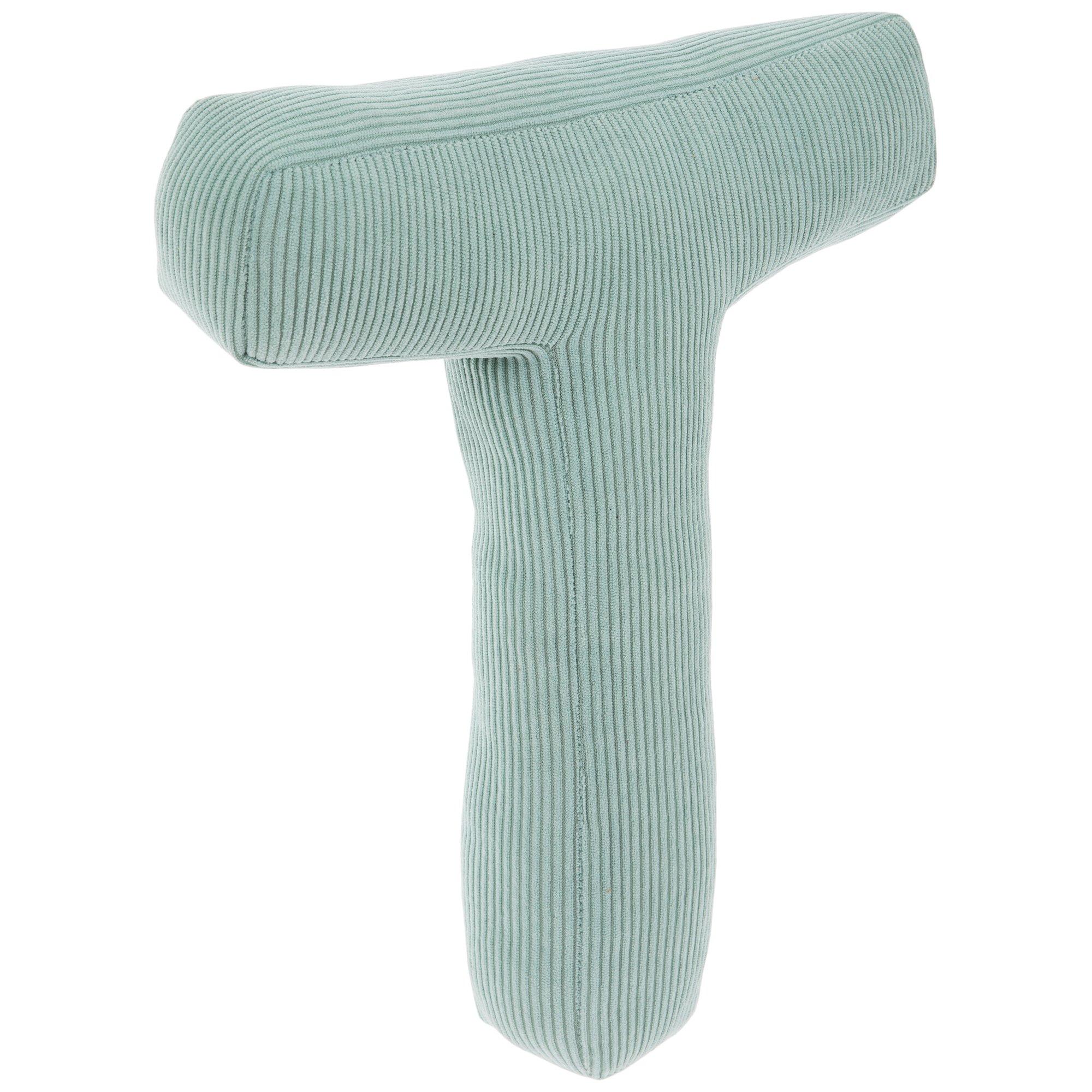 Letter Corduroy Pillow
