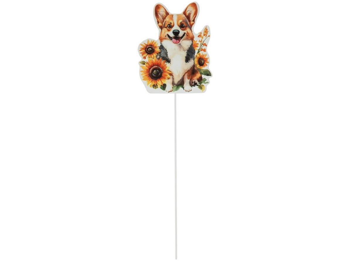 Corgi In Sunflowers Metal Garden Pick | Hobby Lobby | 206321038