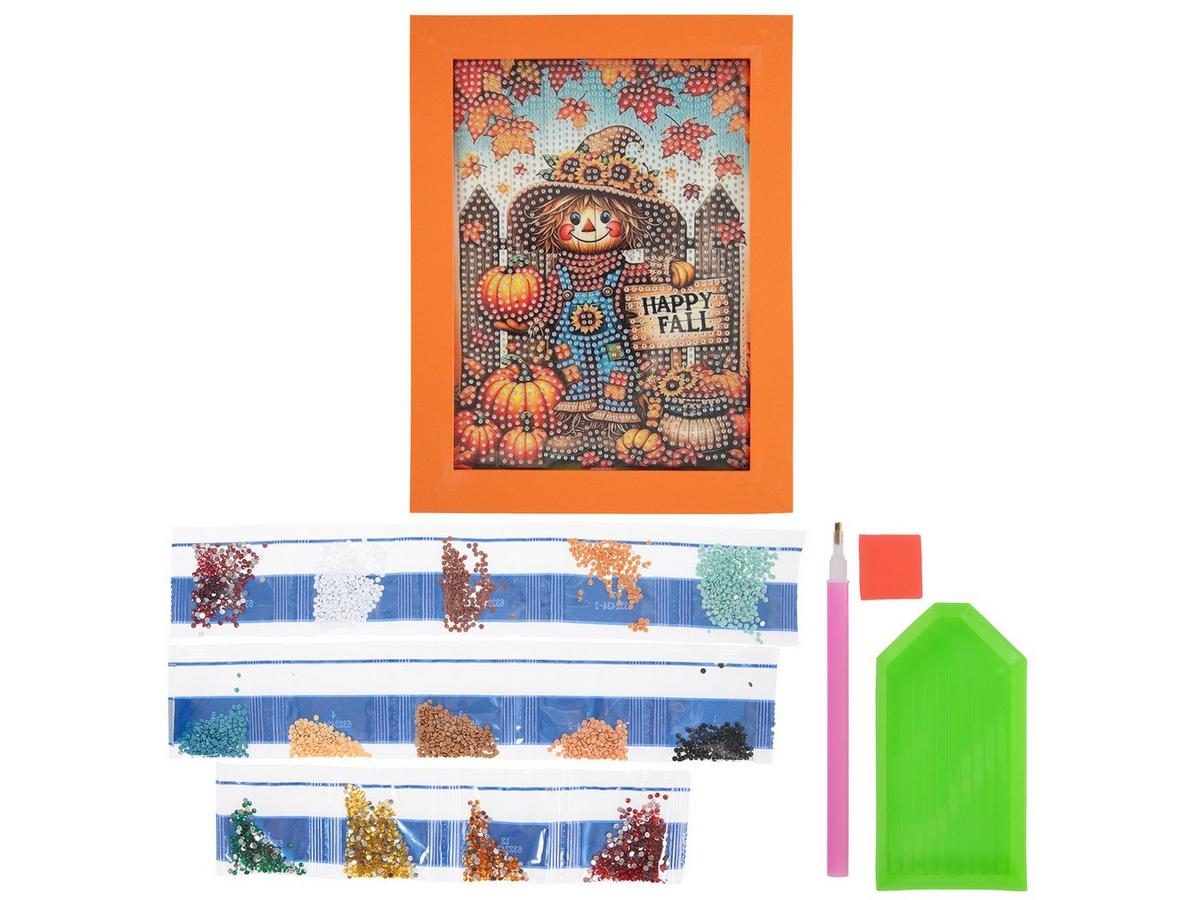Happy Fall Scarecrow Diamond Art Kit | Hobby Lobby | 206322424